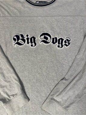 Big Dogs Gray Sweatshirt with Black Logo